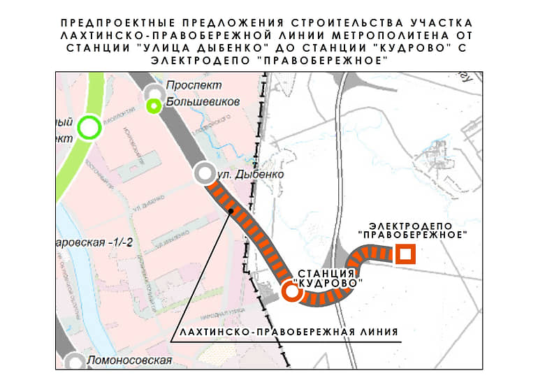 Сроки строительства станции метро «Кудрово» с электродепо «Правобережное» вполне известны, окончание работ запланировано на 2029 год