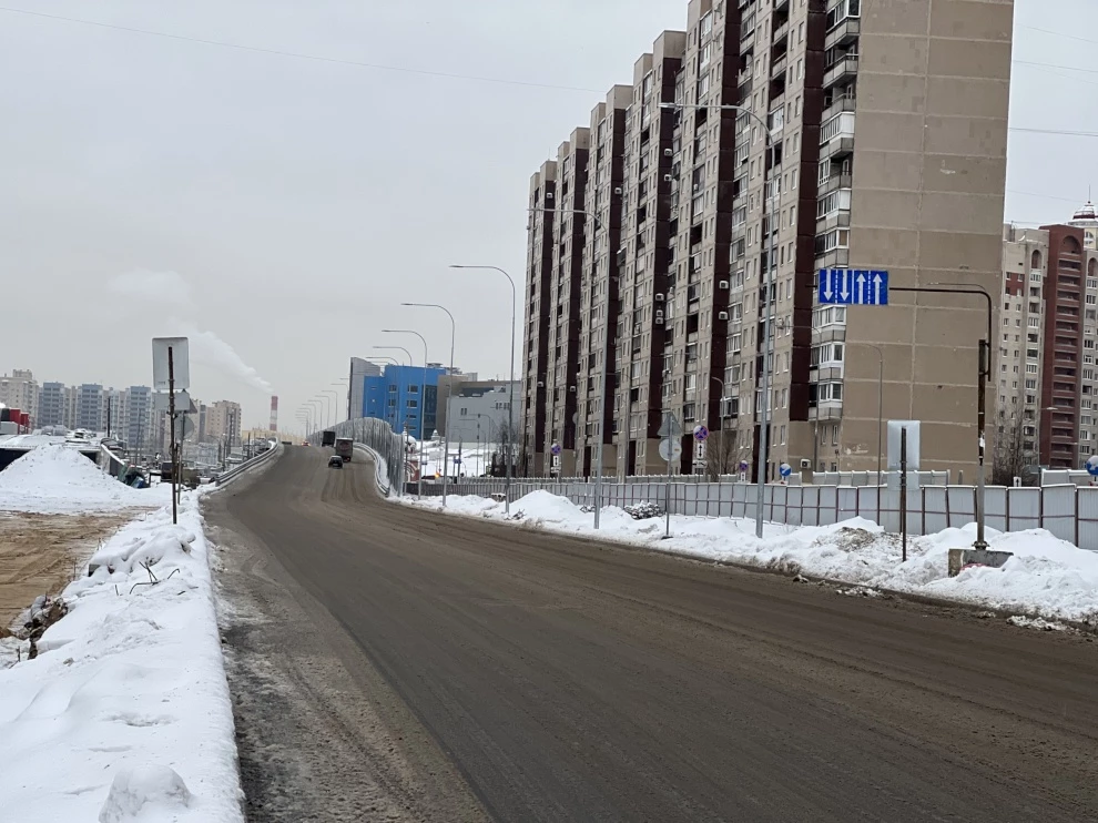 В Петербурге финишировал первый этап строительства Московско-Дунайской развязки - tvspb.ru