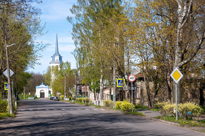 Вид проспекта Карла Маркса в Новой Ладоге